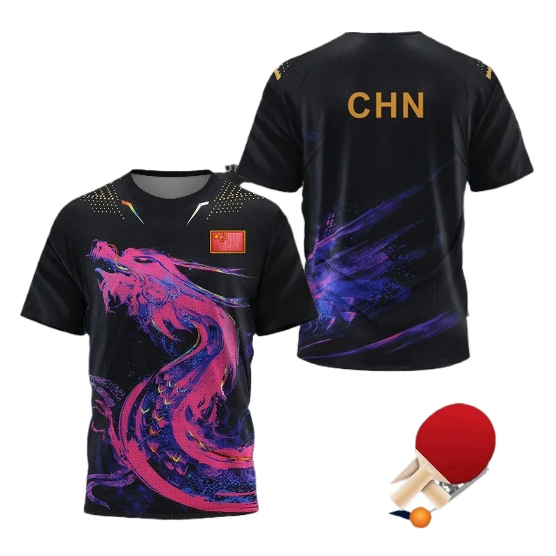 Table Tennis Shorts - Maglietta Grafica Dragon Table Tennis per