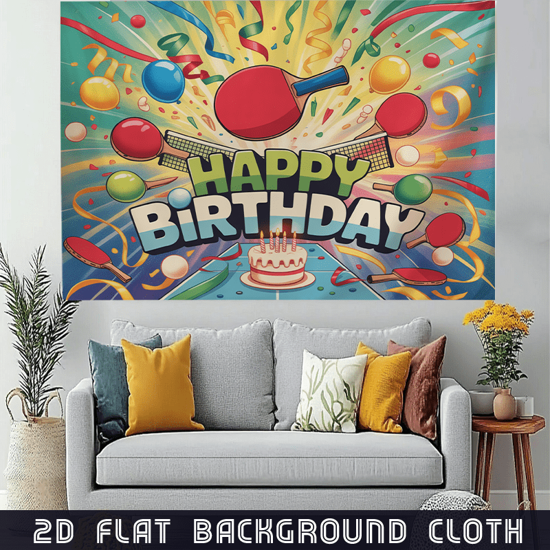 Banner 2D per ping pong, decor - Table Tennis In Chinese recensione e prezzo