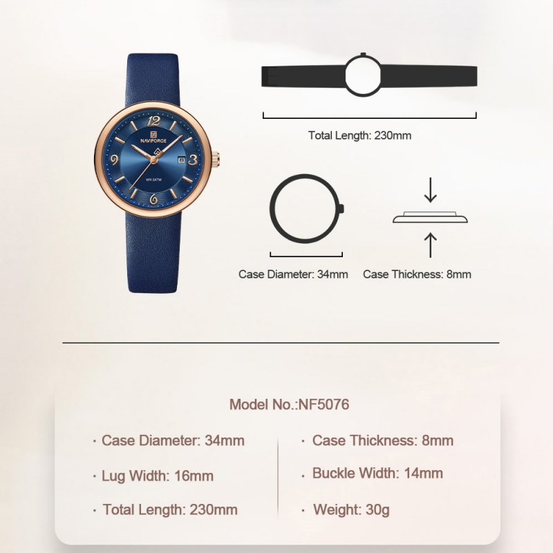 NAVIFORCE Nuovo Orologio al Qu - Edge Tape Roll recensione e prezzo